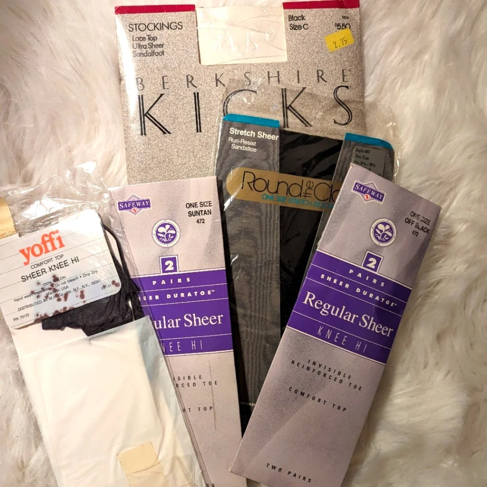 Set of 5‎ vintage knee highs